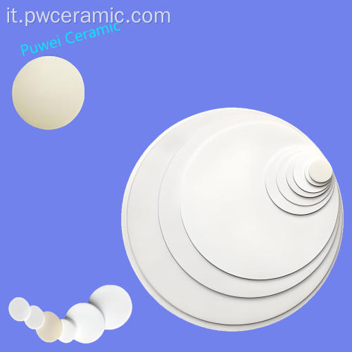 Disco ceramico di allumina ad alta precisione personalizzata